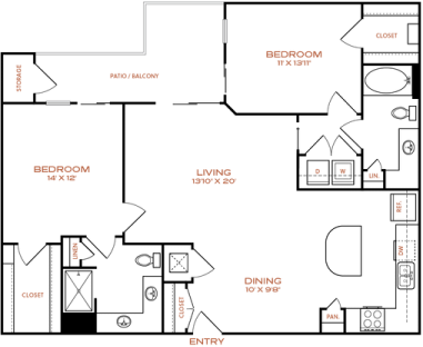 the floor plan for the building is shown at The NEO Midtown