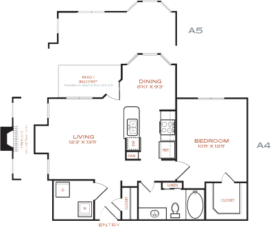 the floor plan for a two bedroom apartment at The NEO Midtown